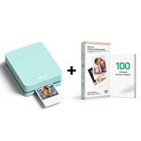 PP01 Green+100 Sticky Photo Sheets