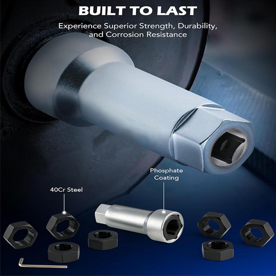 【TikTokShopBlackFriday】Axle Spindle Rethreading Kit,10 Piece Precision Restorer Master Repair Kit, Essential Tool for Mechanics - Includes Thread File and Axle Spindle Thread Chaser Set