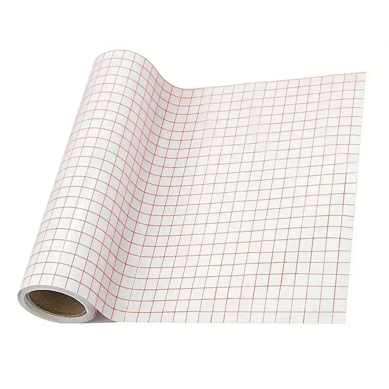 Transparent Vinyl Transfer Tape with Alignment Grid, Ideal for Silhouette Cameo Cricut Crafts Halloween Decorations Essential Crafting Supplies