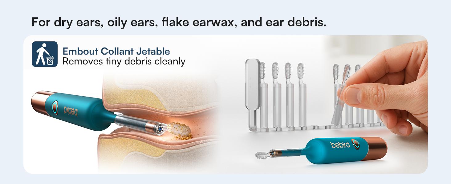 【Theatrical-Grade】Bebird Earsight Ultra Ear Wax Removal Tool , Ear Cleaner with Flexible Ear Camera Otoscope, Painless Visual Ear Pick Tweezers, Visual Scope Earwax Cleaning Dropper, Ear Cleaning Kit for Family