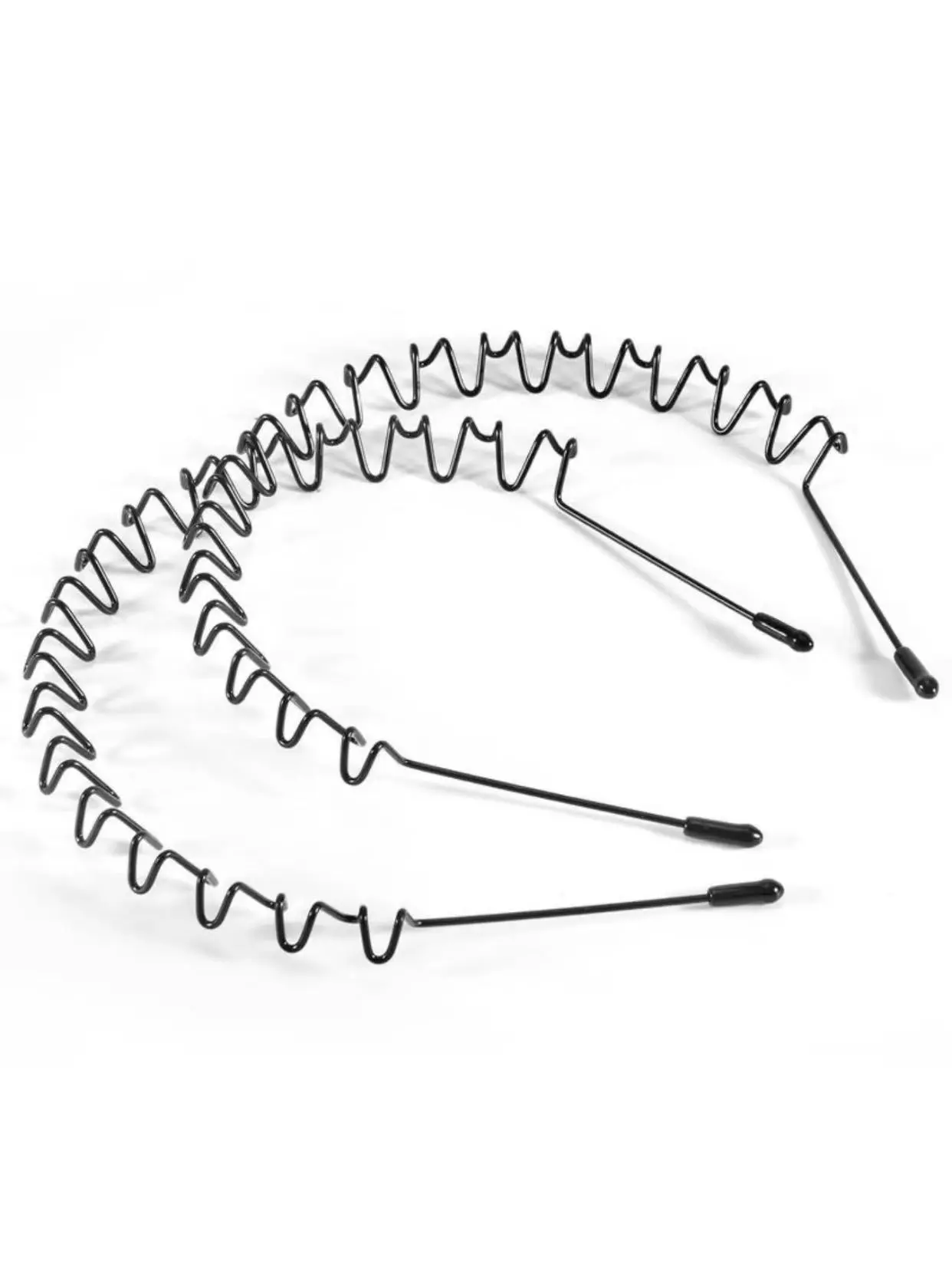 Metal Wave Hairbands, Unisex Sporty Design,Non-Slip Invisible Wear, Suitable for Daily Use &Outdoor Activities, Comfortable & Durable Workout Headband No Slip Headbands