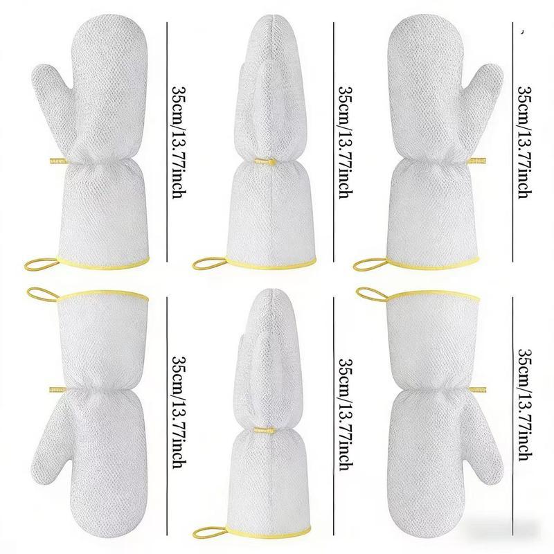 Steel Wire Dishwashing Gloves, Silver Wire, Waterproof Oil-Resistant Heat-Resistant Gloves for Kitchen Cleaning