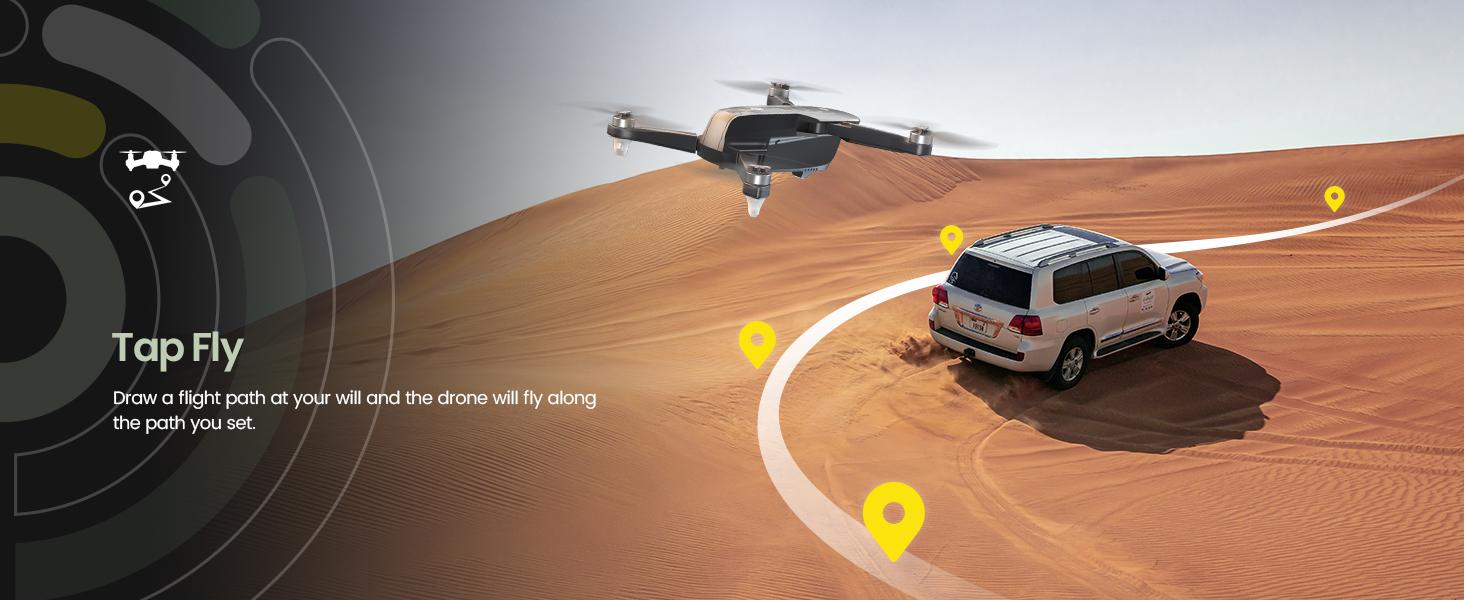 Holy Stone GPS Drone with 4K Camera, HS175D RC Quadcopter with Auto Return, Follow Me Mode, Brushless Motor, Circle Fly, 46 Mins Long Flight Time Portable Wireless Transmission