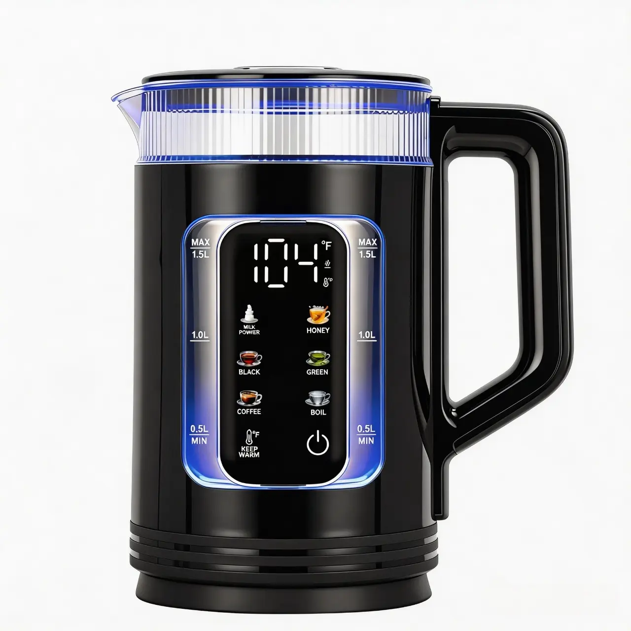 Strix Smart Electric Water Kettle, 1.5L 120V Plug, 1500W Fast Heating, 6-Temp Control Presets, 12H Keep Warm, Stainless Steel Boiler for Tea & Coffee, Household Kitchen Appliance