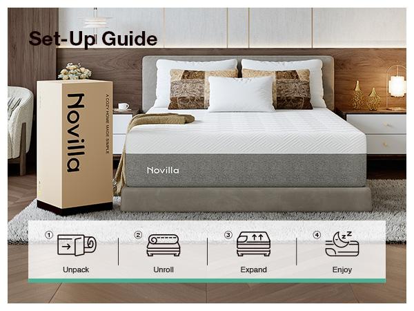 Gel Memory Foam Mattress for Cool Night & Fiberglass-Free,Full/Queen/KIng Size ,6/8/10/12/14 Inch Medium Firm in Box for Cool Sleep and Pressure Relief&Perfect Balance of Softness.mothersdaygift,SummerVibes Gel Memory Foam Mattress for Cool Night & Fiberglass-Free,Full/Queen/KIng Size ,6/8/10/12/14 Inch Medium Firm in Box for Cool Sleep and Pressure Relief&Perfect Balance of Softness.mothersdaygift,SummerVibes