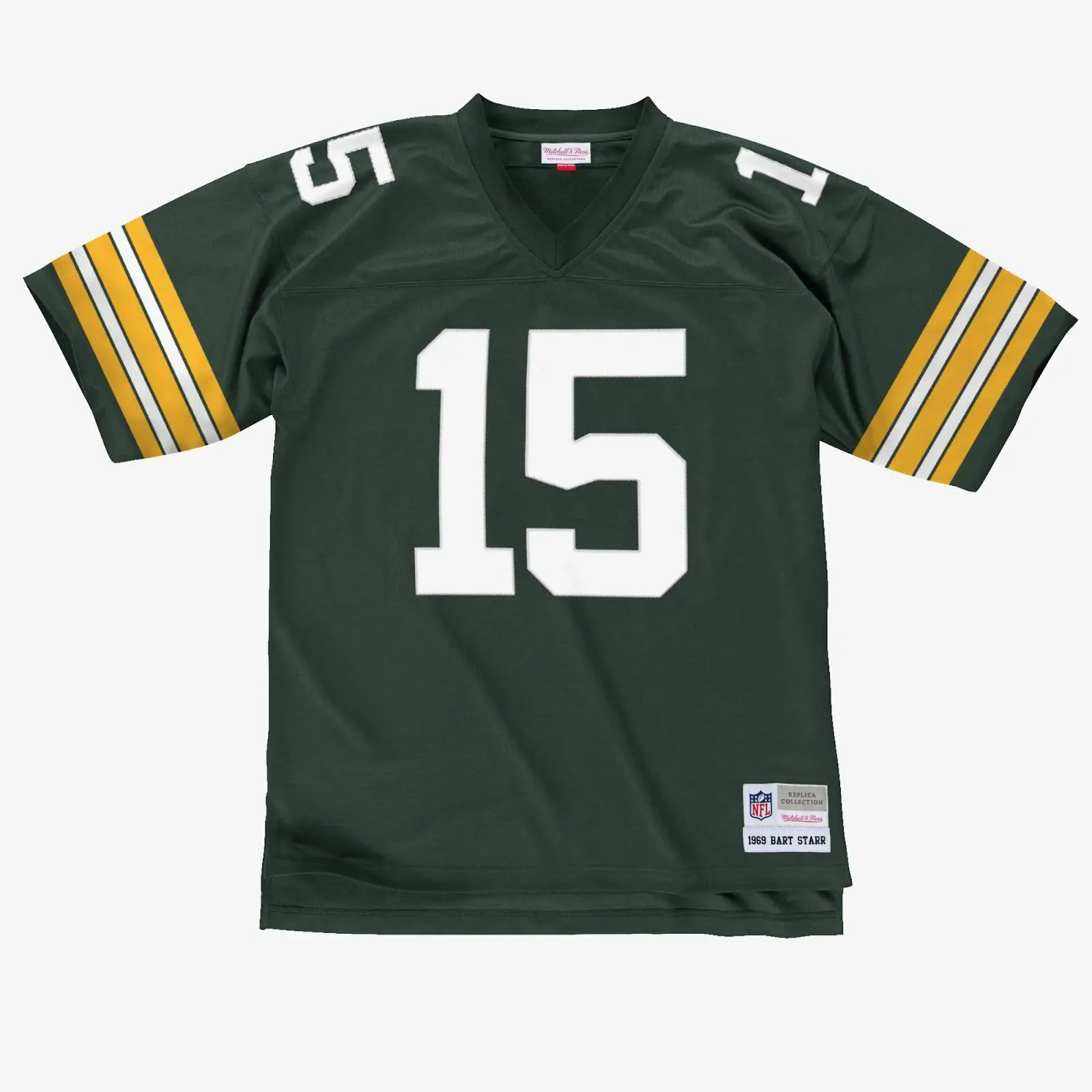 Mitchell & Ness Green Bay Packers Bart Starr 1969 Classic Green Legacy Numbered Front Football Fanwear Jersey