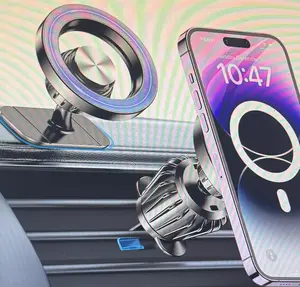 Kaistyle Magsafe Car Mount with 20 Strong Magnets Magnetic Phone Holder for iPhone 17 16 15 14 Dash Mounted Holders for Safe Driving View & 360° Rotation - Smartphone, Metal