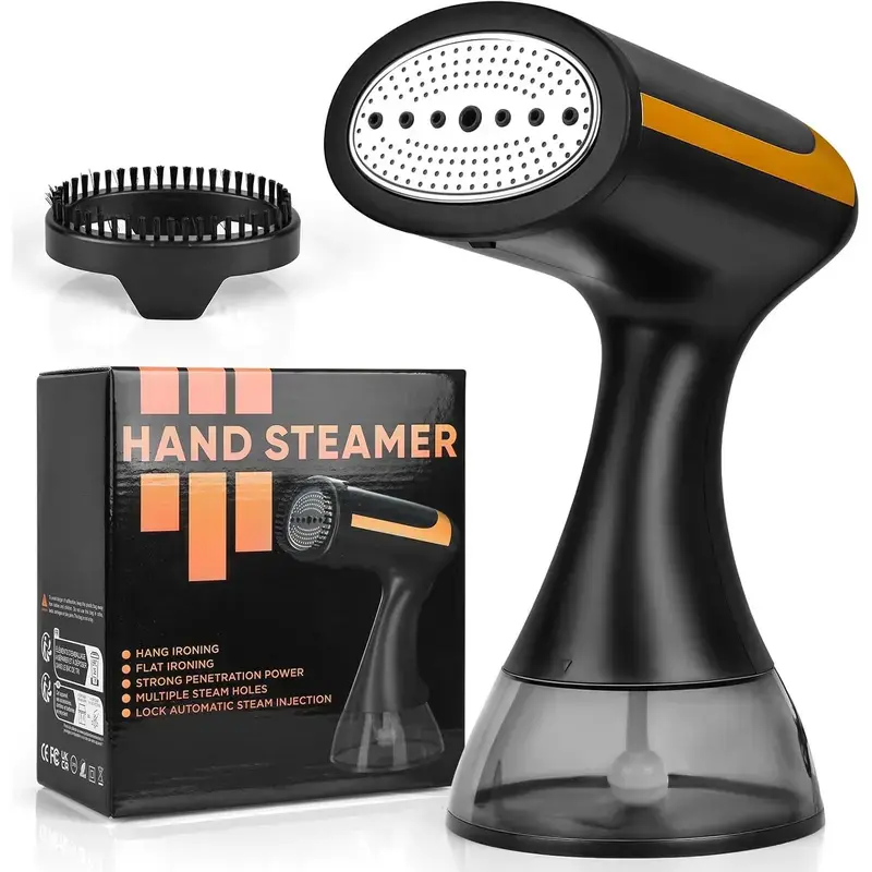 Portable Steamer for Travel 1500W Mini Folding Garment Steamer, 15s Fast Heat Up Wrinkle Remover for Clothes Suits Dresses, Travel Size Handheld Steamer campingessentials