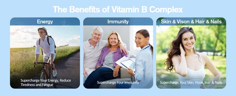 Totaria 13-in-1 Vitamin B Complex Plus with Vitamin B1, B2, B3 (Niacinamide), B4, B5, B6, B7 (Biotin), B8 (Inositol), B9 (Folate), B12, C, D3, K2 - Energy, Nerve, Immune, Skin Support - 120 Vegan Capsules Healthcare Supplement