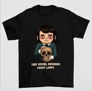 Haunted Hotel Abaddon Vintage Horror Cartoon Graphic Tee