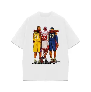Kobe Bryant Michael Jordan And LeBron James Basketball Legends Tribute Graphic Tee