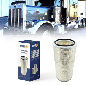 TORQUE PA2608 Engine Air Filter for 2000-2007 Peterbilt 330 357 362 377 378 379 385 387 Engine L6 14.6L 893 CID Caterpillar Turbo Diesel Replaces 6868 AF996M LAF2608 P181186 46868 TR517