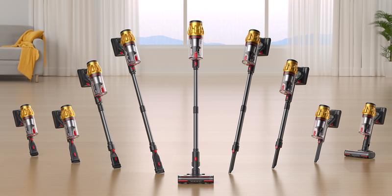 [Home Essential] Cordless Stick Vacuum Cleaner with 55Kpa Suction, Anti - Tangle Brush and Upgraded Green Light, Ideal for Home Cleaning