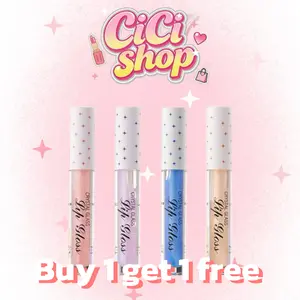 Lip Gloss Set - 4 Vibrant Colors for Glossy Lips - Easy Application & Versatile for Women - Perfect for Daily Use or Special Occasions-----Take one shot, get four