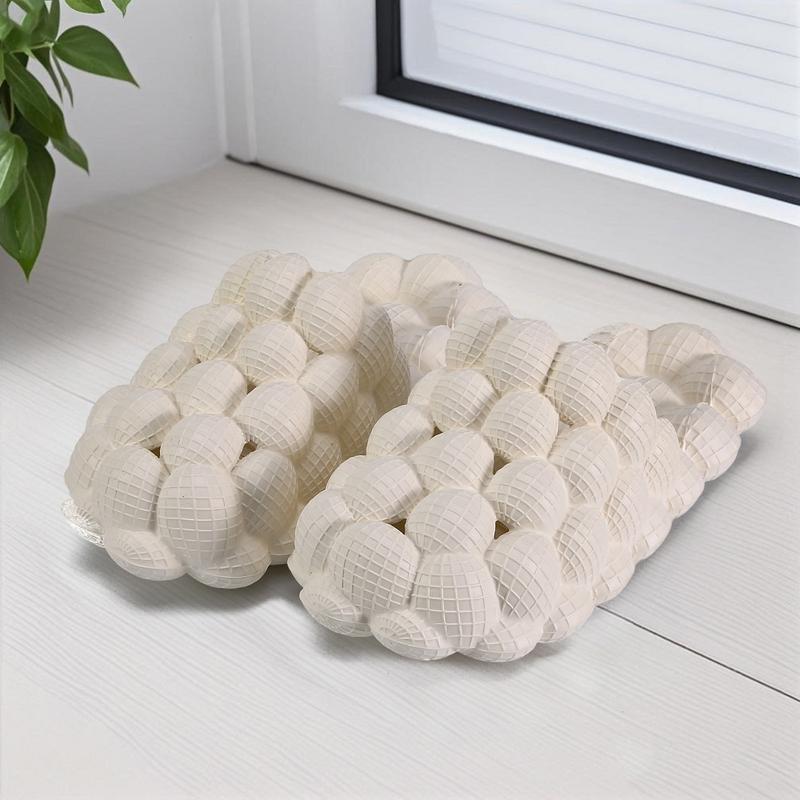 Lumubby Unisex Bubble Slide Summer "Poop Feeling" Grape Slippers Trendy EVA Anti Slip Home Massage Foot Soles for Bathing in the Shower Unisex Orange 3D Bubble Look Cloud like Comfort Footwear Women Shoe Soft