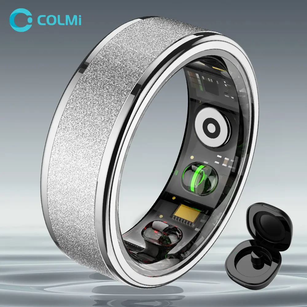 COLMI R10 Unisex Digital Health Tracker Ring - 5ATM Waterproof Cool Gadgets, Wireless Fitness Tracker with Heart Rate Monitor, SpO2 Sensor, USB Rechargeable Batteries, Smart Ring