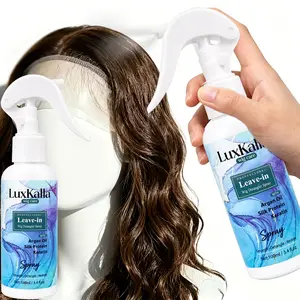 LuxKalla Leave-in Wig Detangler Spray | Synthetic & Human Hair Wig Conditioner | 3-in-1 Anti-Frizz, Softening & Shine Styling Spray for Hairpieces & Extensions (100ml)