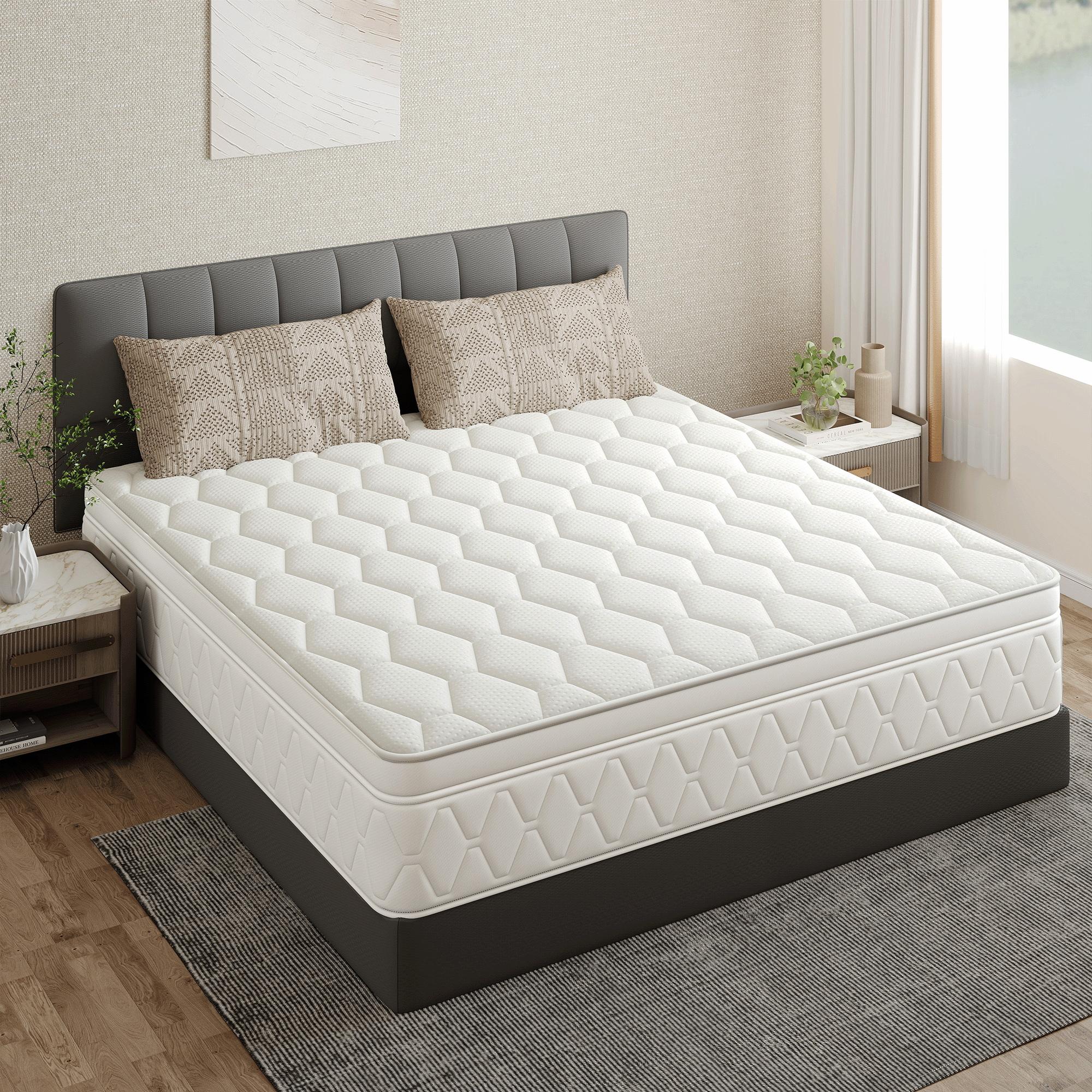 Twin/Full/Queen/King 12/14 Inch, Gel Memory Foam Hybrid Mattress,Pocket Spring Box Mattress, Fiberglass Free,Medium Firmness, CertiPUR Certified jelly bed mattress queen size mattress colchones para cama mattresses bed mattress