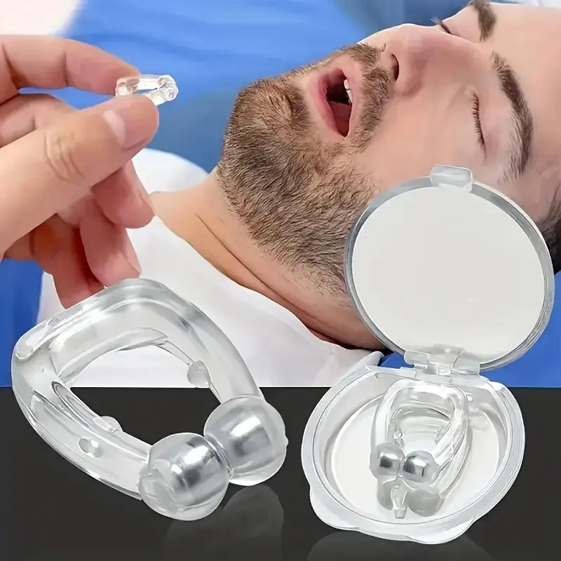 2pcs/4pcs/6pcs/8pcs Magnetic Anti-Snoring Nose Clip, Nasal Magnetic Clip, Sleep Aid Snore Stopper, Anti Snoring Set, No Battery Needed, Better Sleep Solution for Everyone, Sleep Aid Products, Anti Snoring Devices
