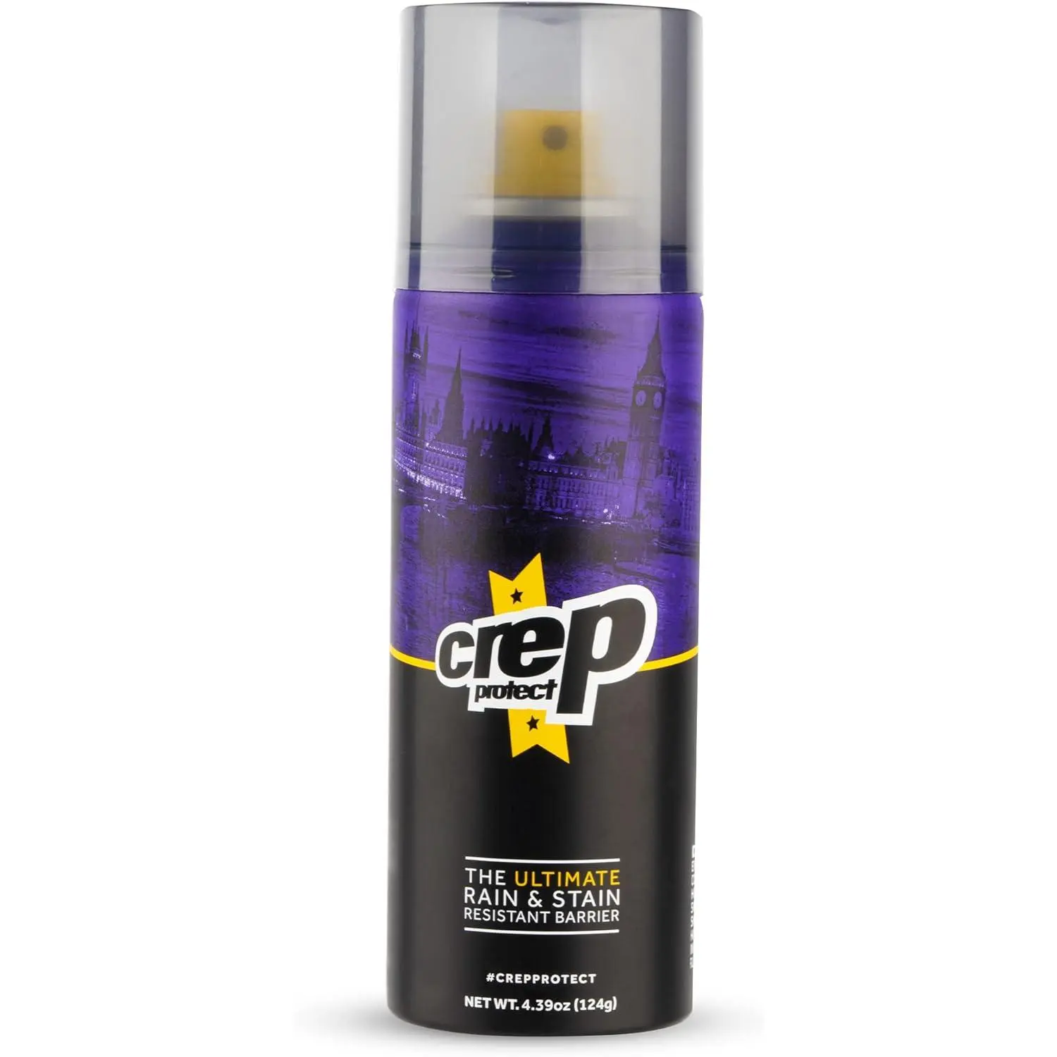 Crep Protect Sneaker Protector Spray - 4.39oz Hydrophobic Coating, Water-Stain Repellent for Leather, Suede, Nubuck, Canvas, Color-Safe Coconut Conditioner, No-Rinse, Recycled Aluminum, Mesh & Plastic Waterproof Bottle