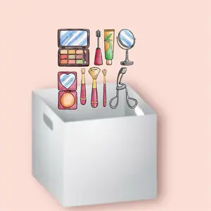Makeup Kit 1 Palette 1 lip gloss  1 Mirror 1 Powder Highlighter 1 Brush Set 1 Eyelash Curler Essential Beauty Tools