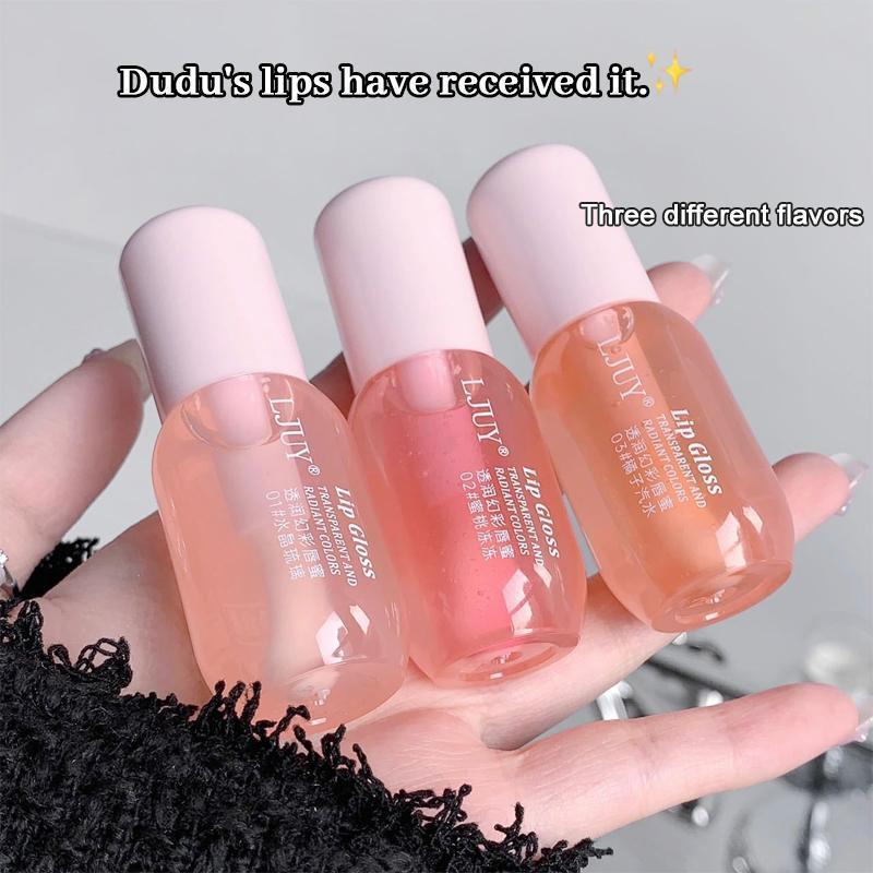 3/6/9 Counts Lip Oil Lip Balm, 3 Counts/set Moisturizing Lip Glaze, Glossy & Non-sticky Lip Stick, Plumping Lip Oil Lip Stick Cosmetic for Girls & Women, Makeup,Back to School Gifts for Students Daily