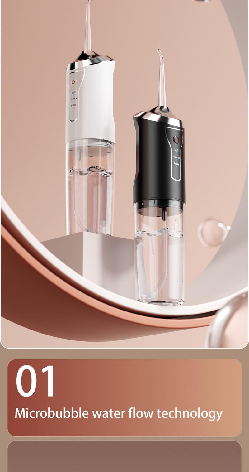 valentine gifts Rechargeable Water Flosser, Cordless DentalFlosser, Portable Oral Irrigator with 4 Counts JetTips, Waterproof Teeth Cleaner, 3 Modes Teeth~anina Toolfor Home & Travel #ToP Picks