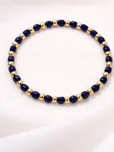 Protect Your Pulse Bracelet with Alternating Sapphire and 14k Gold Beads