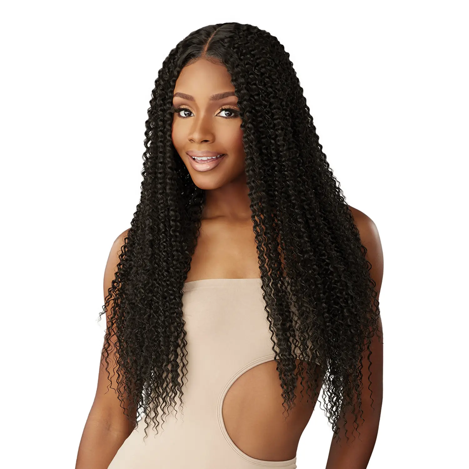 Sensationnel Synthetic Natural Looking Textured HD Lace Front Wig, Butta Lace Glueless Pre-Cut Pre-Plucked Unit 23