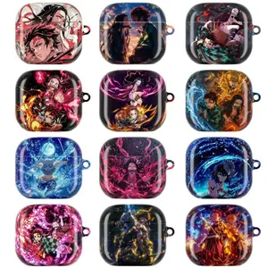 Epic Elemental Sword Fantasy Collection  Anime-Inspired AirPods Cases - Fire & Water Powers • Emotional Battle Scenes • Heroic Bonds  Japanese Anime Fantasy Style Durable Protect  Cover for AirPods 1 2 3 4