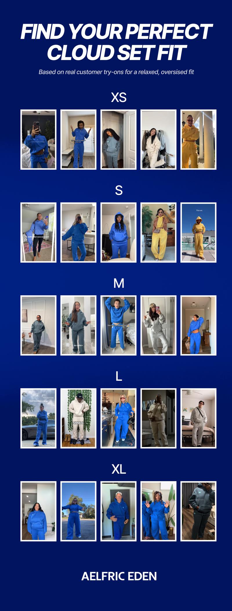 Aelfric Eden Y2K Cropped Hoodie Baggy Barrel Sweatpants Set 2 Piece Outfits Cozy Fleece Lounge Sweatsuit