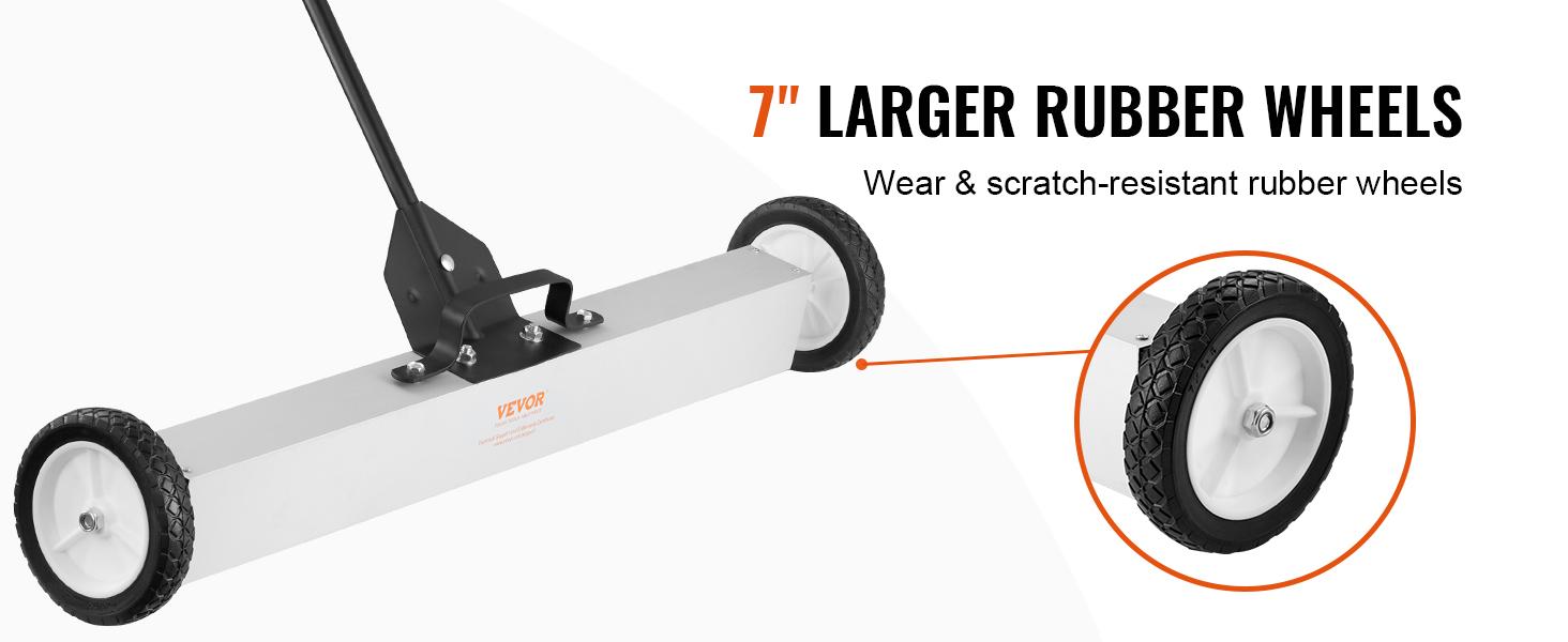 VEVOR 55Lbs Rolling Magnetic Sweeper with Wheels, TikTokShopBlackFriday,Push-Type Magnetic Pick Up Sweeper, 24-inch Large Magnet Pickup Lawn Sweeper with Telescoping Handle, Easy Cleanup of Workshop Garage Yard VEVOR 55Lbs Rolling Magnetic Sweeper with Wheels, TikTokShopBlackFriday,Push-Type Magnetic Pick Up Sweeper, 24-inch Large Magnet Pickup Lawn Sweeper with Telescoping Handle, Easy Cleanup of Workshop Garage Yard