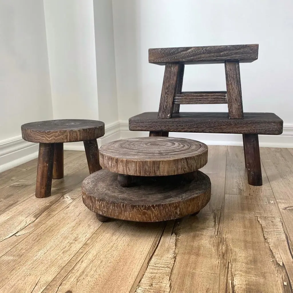 Dark Paulownia Wood Risers