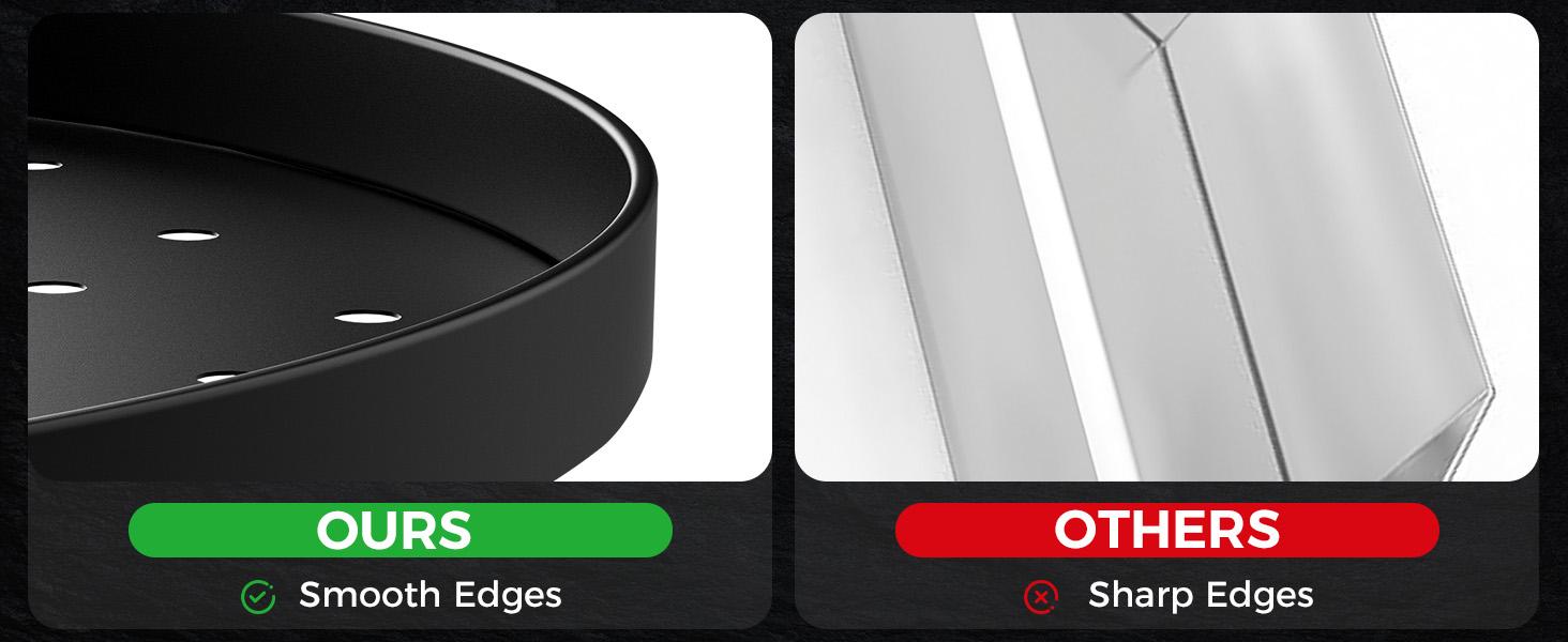 BALI OUTDOORS 17" Charcoal Pan for 40'' Ring Fire Pit BBQ Grill Charcoal Tray Round Cast Iron Heavy Duty Black TikTokShopBlackFriday