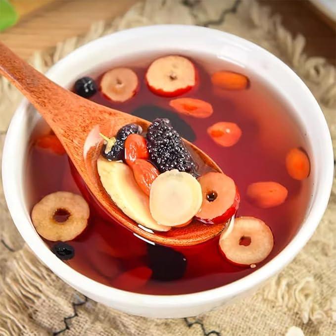 Unique Kidney Tea Formula: Ginseng Five Treasures Tea - Natural Herbal Tea - A Healthy Blend of Natural Ingredients Including Ginseng Maca Goji Berries and More-Suitable as a Health Beverage For both Men and Women