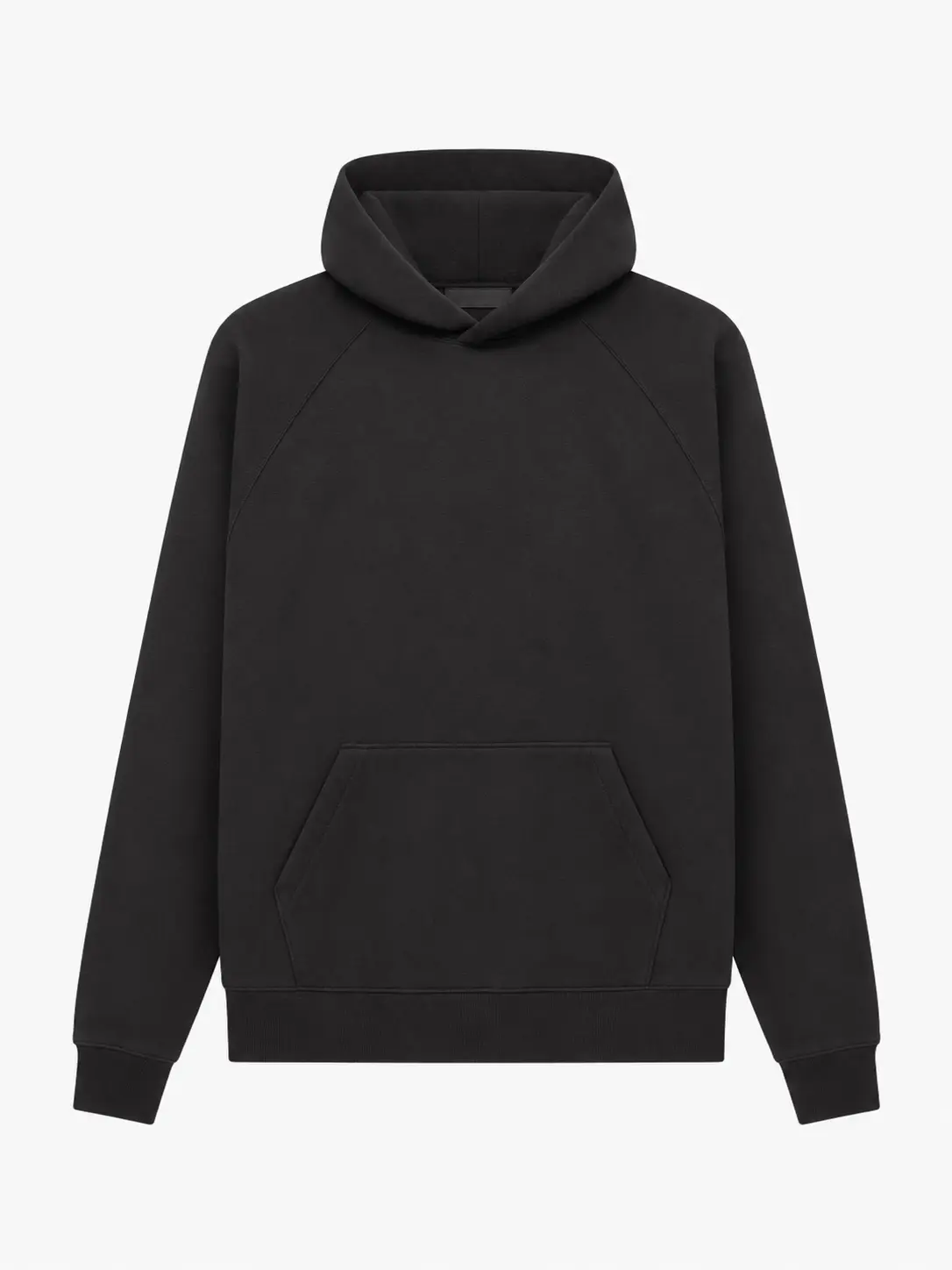 NO977 Men's Cotton Charcoal Hoodie - Loose Fit, Drop Shoulders, Long Sleeve, Kangaroo Pocket, Plain, Multi-Size Pullover Sweatshirt, Casual All-Season Menswear Top (Cold-Wash Safe)