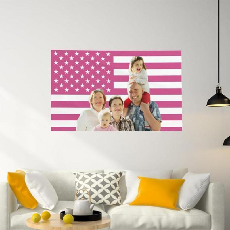 Custom Pink America Flag 30x40 inch Personalized Flags Design Your Image Funny Tapestry Poster For Decorate Clubs tapestry