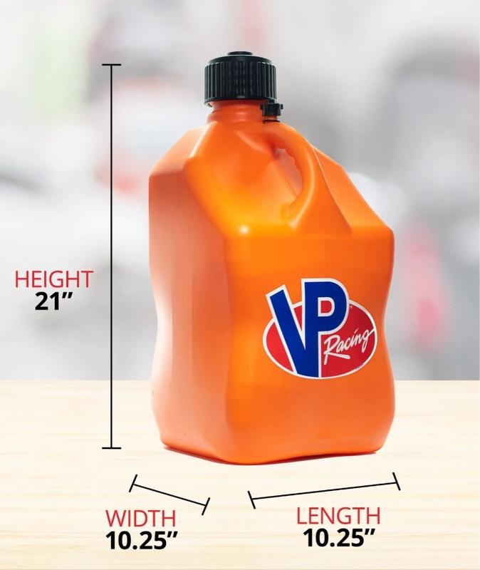 **4 PACK** VP Racing 5.5 Gallon Plastic Utility Jug – Heavy-Duty Motorsport Storage Container | Durable, Leak-Proof & Ergonomic Design Quick-Flow Spout Grip Handle