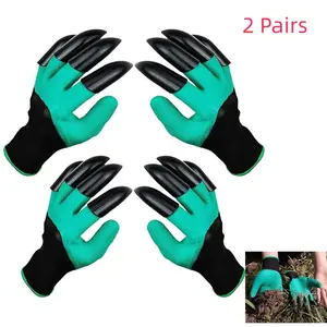 4pcs Gardening Digging Claws Thorn Proof Ladies Dig Non-slip Garden Gloves With Claw, Ideal for Gardeners & DIY Hobbyists