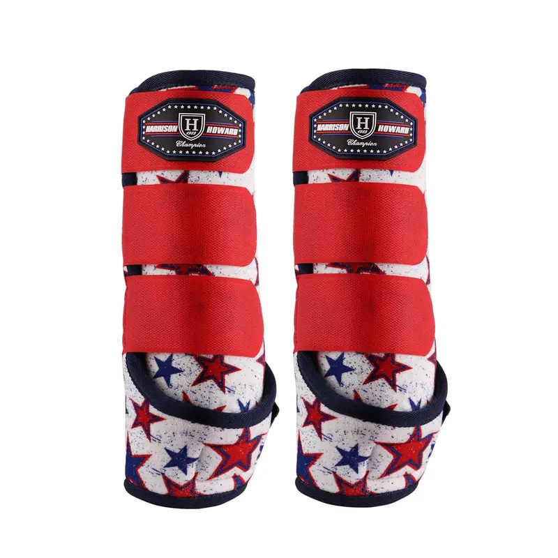 Harrison Howard Horse Sport Medicine Front Shock-Absorbing Boots All-Round Lower Limb Protection & Support Sport Boots Perfect for Endurance Training and Performance Pack of 2