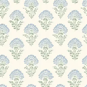 Blooming Blues Wallpaper
