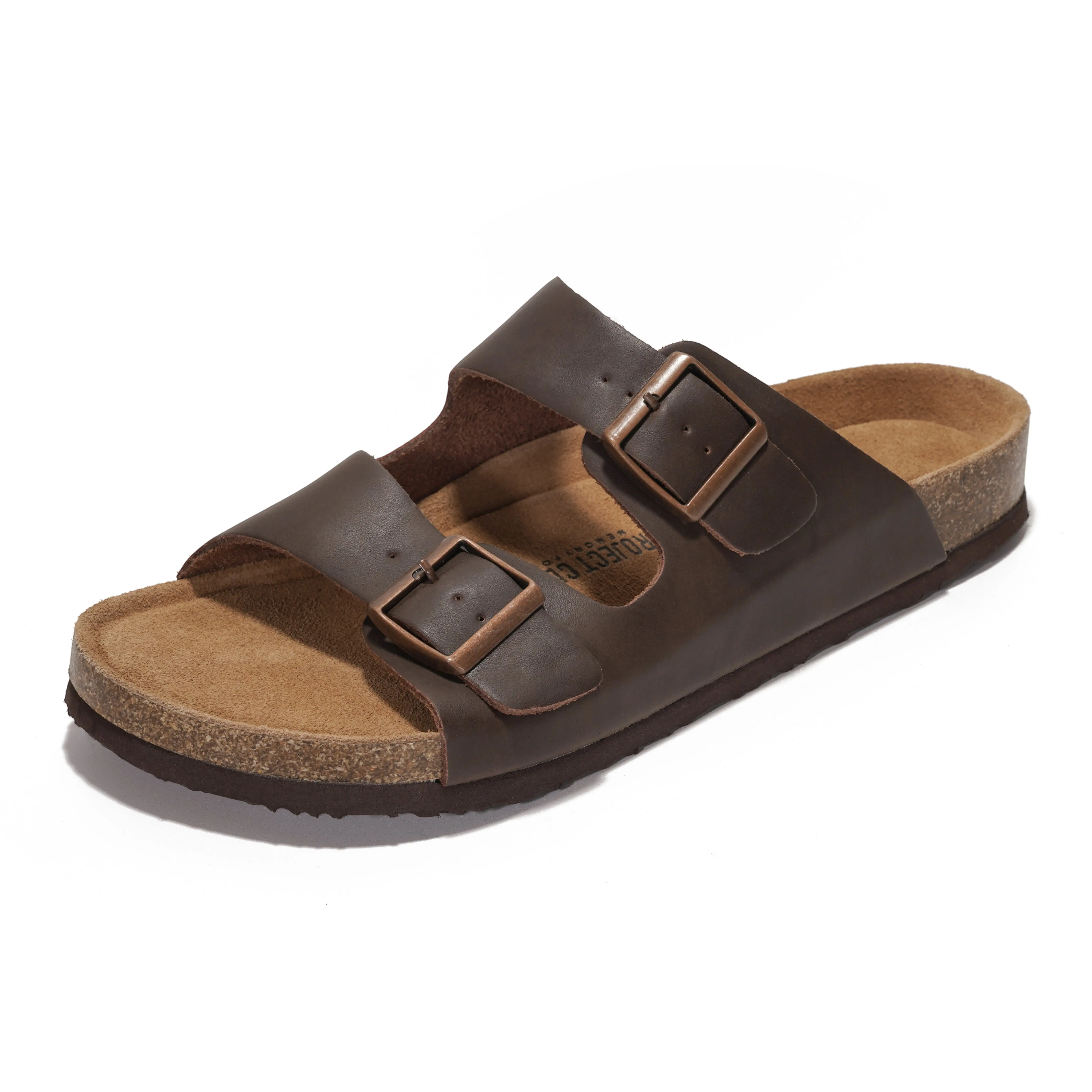 Project Cloud Arizona Suede Leather men\'s Sandals  - tan Luxury Memory Foam Sandals | Premium Comfort Footbeds main image 2