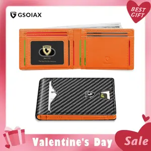 GSOIAX Men's Slim Wallet with RFID Blocking Men gifts Holidays Best Gift Ideas