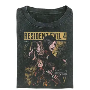 Resident Evil 4 Vintage Shirt, Leon Kennedy Horror Game Graphic Tee, Survival Horror Gaming T-Shirt, Retro Gamer Streetwear Shirt, Gift for Resident Evil Fans