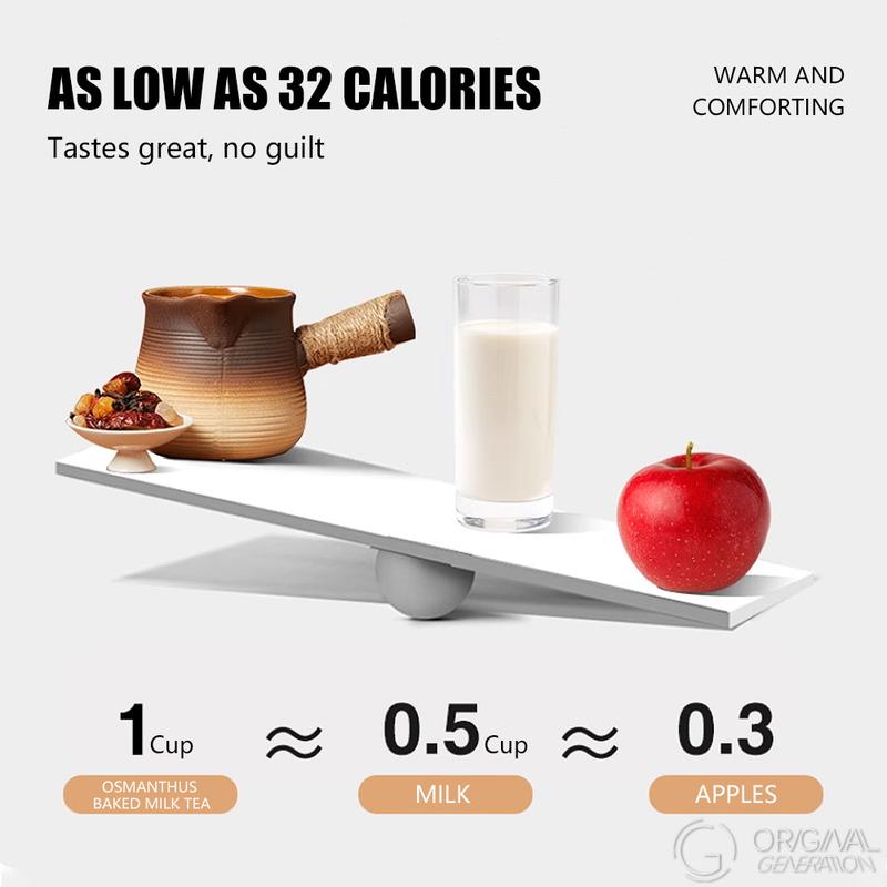 BOGO Rose/Osmanthus Baked Milk Tea 2 Cartons With Limited Glft 12 Drinks With Red Dates, Rock Sugar, Longan, Goji Berry, New Zealand Milk, Golden Needle Black Tea