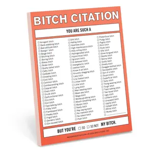 Bitch Citation Nifty Note Pad