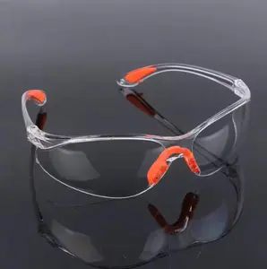 Lab Work Safety Eye Protective Glasses PC Material Anti Impact Wind Dust Proof Goggles Safety Riding Clear Glasses