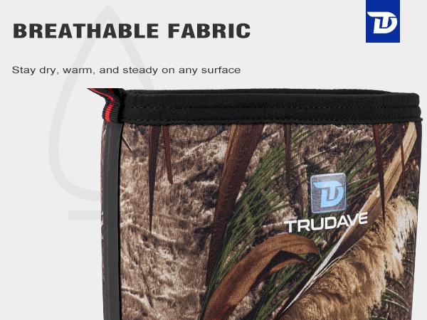 Trudave Rubber Boots for Men, Waterproof Work Rain Boots with Steel Shank, 6mm Neoprene Anti-slip Mud Boots Comfortable Industrial Shoe Reed Grass