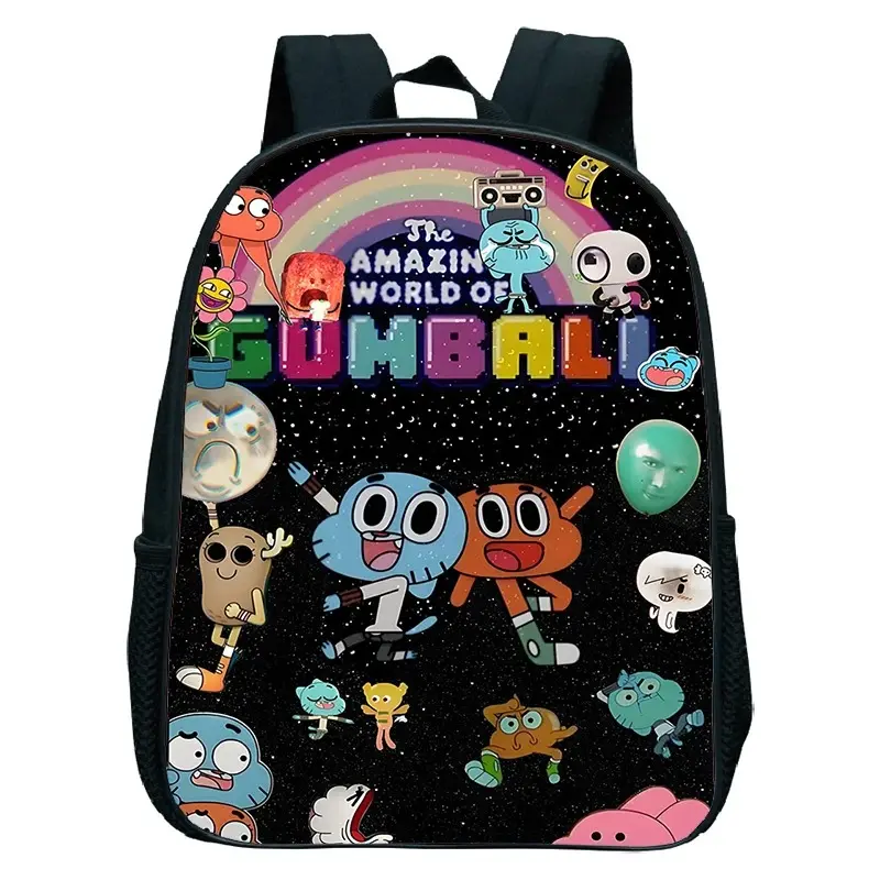Mens Womens The Amazing World of Gumball Backpack for Mens Womens Funny Anime Backpack Gift