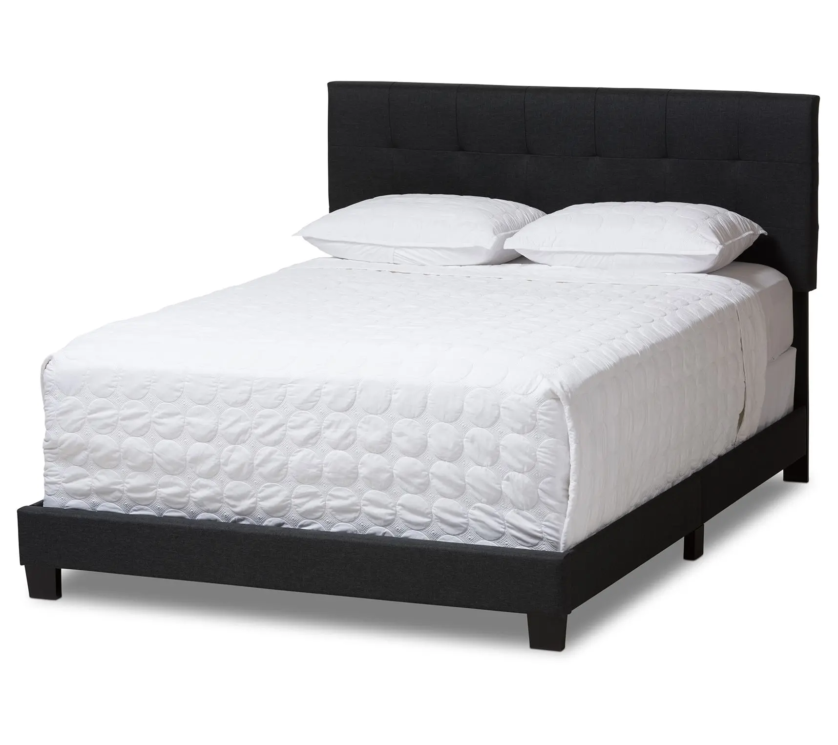 Brookfield Modern and Contemporary Fabric Queen Size Bed